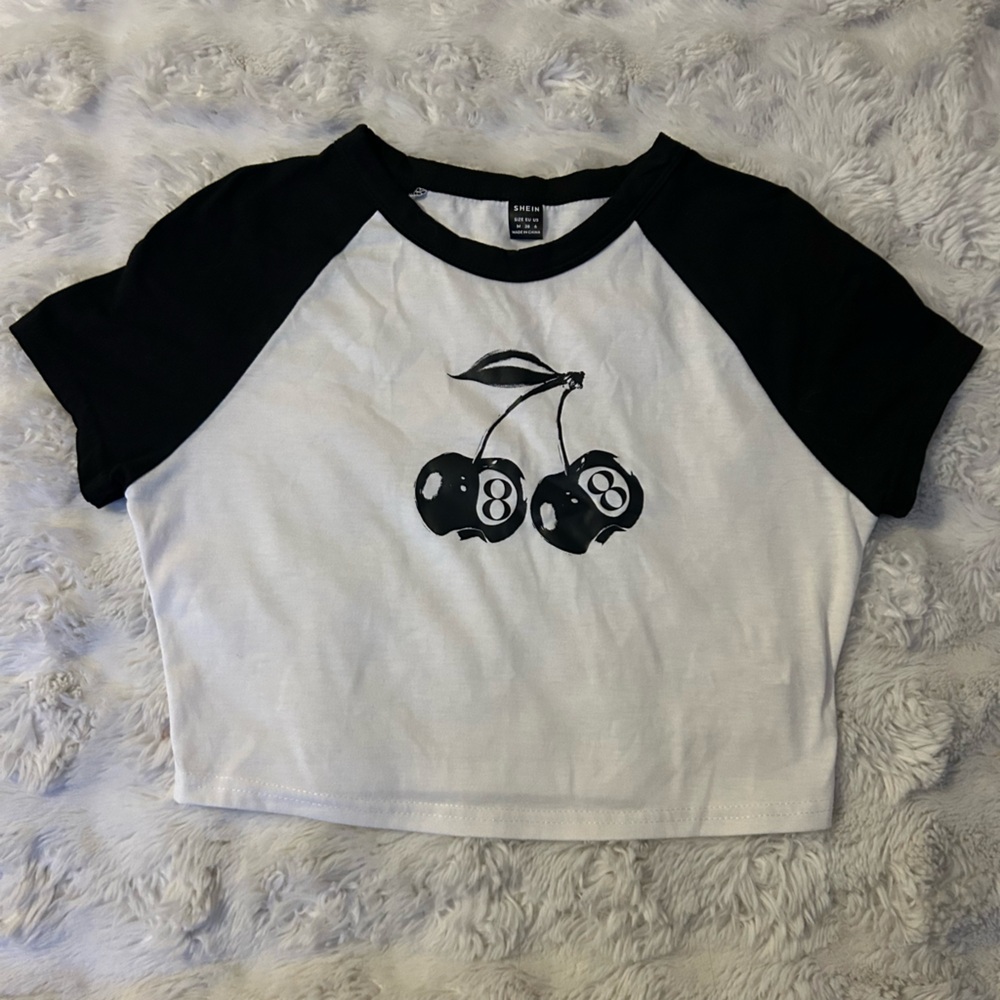 Graphic Cherry Baby Tee